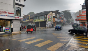 Diluvio y comidas varias en Kandy