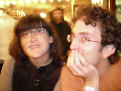 Café cerca de la Rue d'Amsterdam con Naroa y Gorka