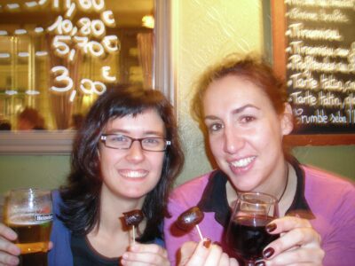 Cena con Naroa en restaurante de París