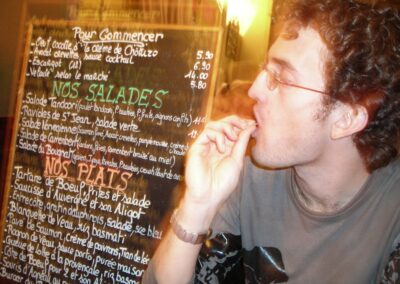 Cena con Naroa en restaurante de París