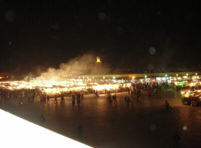 Cena en restaurante de Marrakech