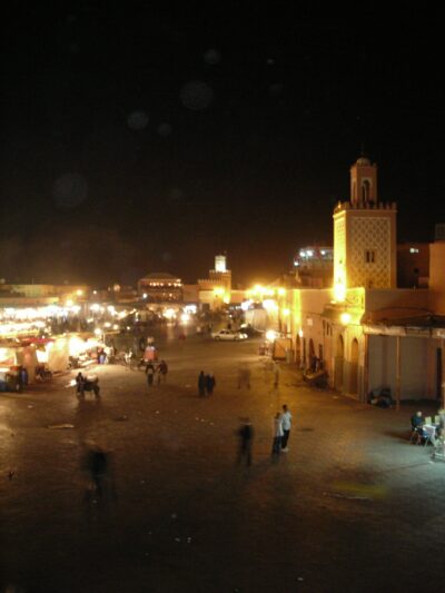 Cena en restaurante de Marrakech