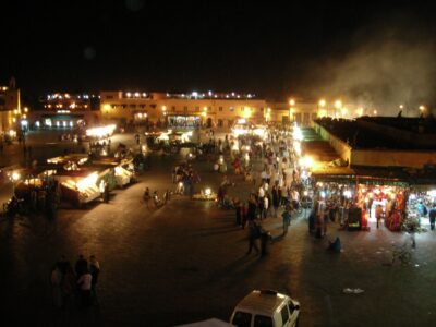 Plaza Jemaa el-Fna de noche