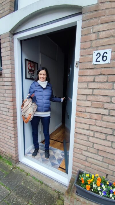 Puerta del B&B en Gouda (número 26)