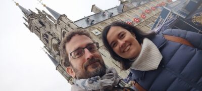 Selfie ante el Stadhuis de Gouda