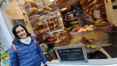 Tienda de queso de granja en Gouda ('Boerderijkaas')