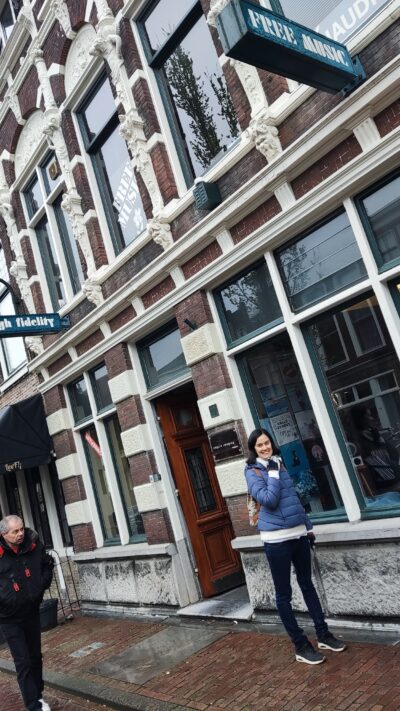 Fachada tienda discos 'high fidelity / Free Music', Gouda
