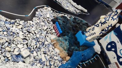 Delft — exposición 'TRIPLE blue' (instalación cerámica)