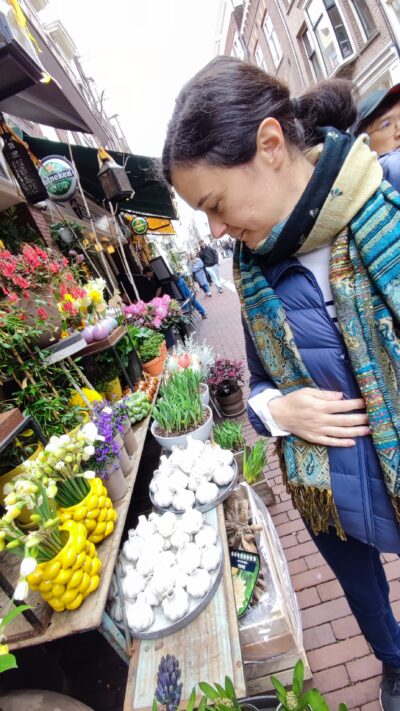 Amsterdam — Bloemenmarkt (mercado de flores flotante)