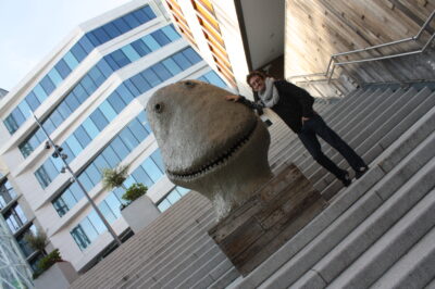 Tjuvholmen — escultura T-Rex