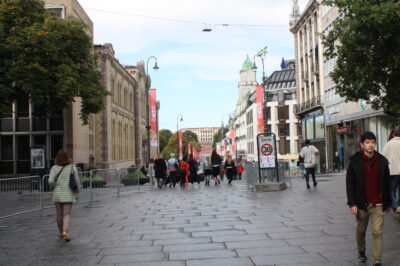 Karl Johans gate hacia el Slottet