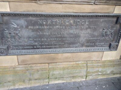 Placa fundacional de North Bridge (1896-1897)
